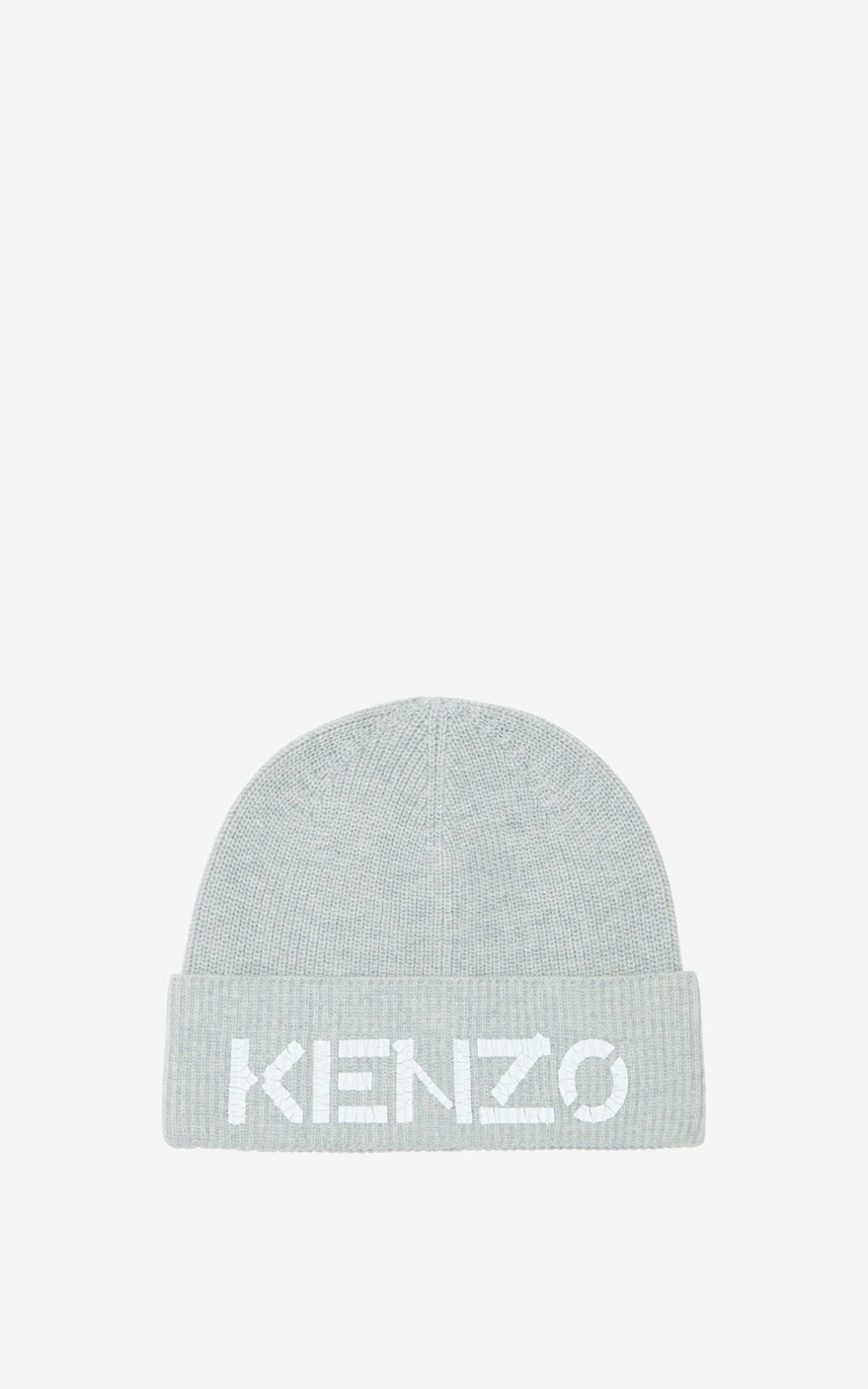 Bonnet Kenzo Femme Logo knit Grise LQMIJ-6143